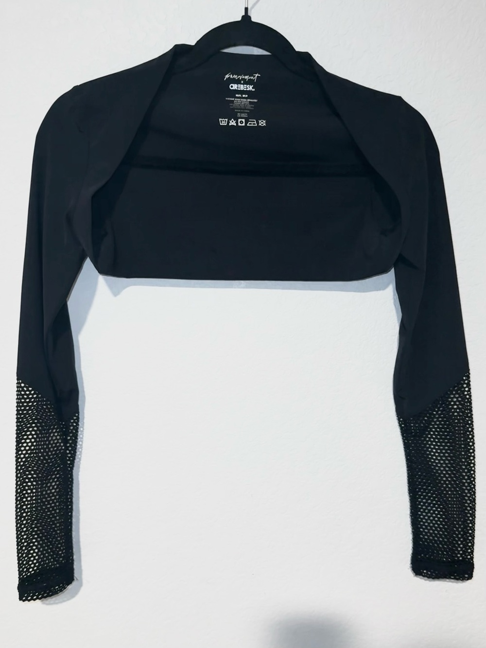 FP Movement by Free People Arebesk x FP Movement Mesh Bolero Size XS/S NWOT - Picture 3 of 5